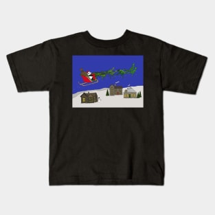 Jurassic sleigh Kids T-Shirt